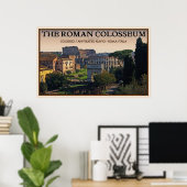 Het Romeinse Colosseum van het Forum Poster (Thuiskantoor)