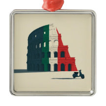Het "Romeinse Kerstmis" Verzamel Metalen Ornament