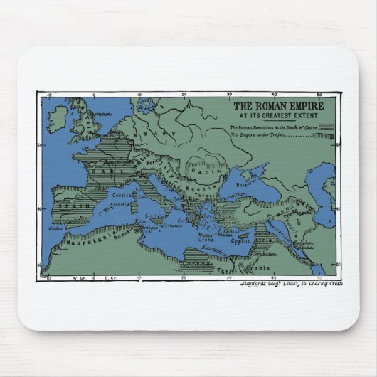 Het Romeinse Rijk in zijn grootst mogelijke omvang Muismat (Voorkant)