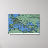 Het Romeinse Rijk in zijn grootste omvang Canvas Afdruk (Voorkant)