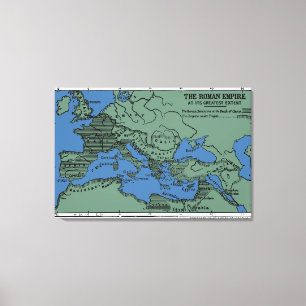 Het Romeinse Rijk in zijn grootste omvang Canvas Afdruk