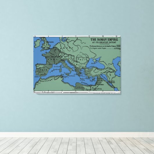 Het Romeinse Rijk in zijn grootste omvang Canvas Afdruk (Insitu (Houten vloer))
