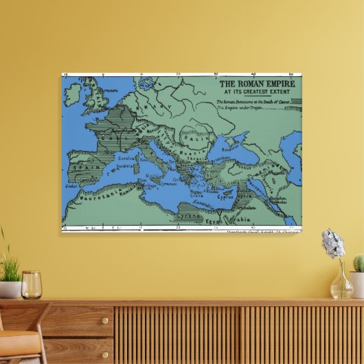 Het Romeinse Rijk in zijn grootste omvang Canvas Afdruk (Insitu (Woonkamer))