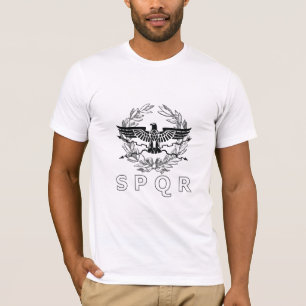 Het Romeinse Rijk SPQR Embleem T-shirt