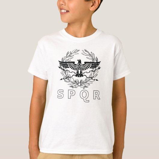 Het Romeinse Rijk SPQR Emblem T-shirt (Voorkant)