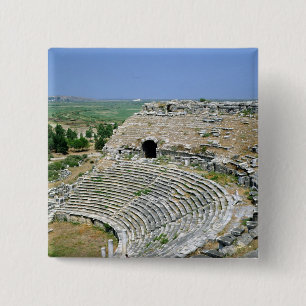 Het Romeinse theater, 1e-2e eeuw AD Vierkante Button 5,1 Cm