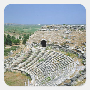 Het Romeinse theater, 1e-2e eeuw AD Vierkante Sticker