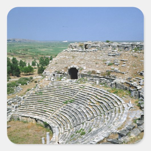 Het Romeinse theater, 1e-2e eeuw AD Vierkante Sticker (Voorkant)