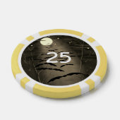 Het ronddraaien van de volle maan slaat  Halloween Poker Chips (Enkel)