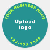 Het ronde Aantal van de Telefoon van het Patroon T Sticker (Voorkant)