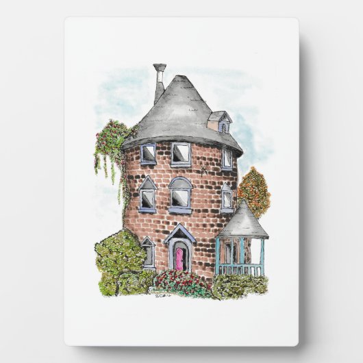 Het ronde huis fotoplaat (voorkant)