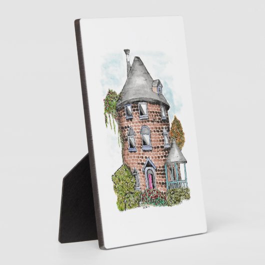 Het ronde huis fotoplaat (Zijkant)