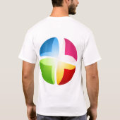 Het ronde ontwerp van de bal t-shirt (Achterkant)