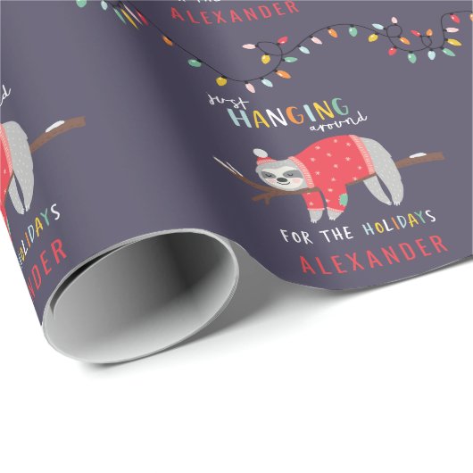 Het rondhangen van de leuke feestdag cadeaupapier (Rol Hoek)