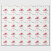 Het rondhangen van de leuke feestdag cadeaupapier (Vlak)