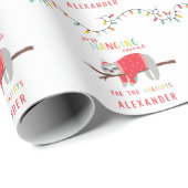 Het rondhangen van de leuke feestdag cadeaupapier (Rol Hoek)