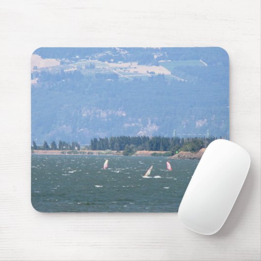 Het rondsurfen van de Gorge Mousepad Muismat (Met muis)