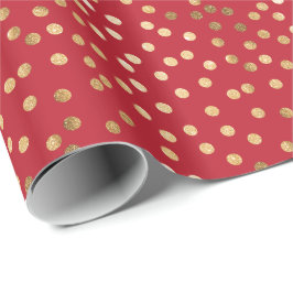Het rood en het Goud schitteren de Omslag van de Cadeaupapier