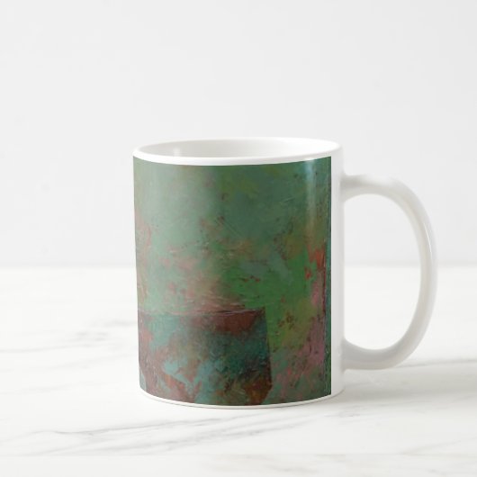 Het rood en het groen koffiemok (Rechts)