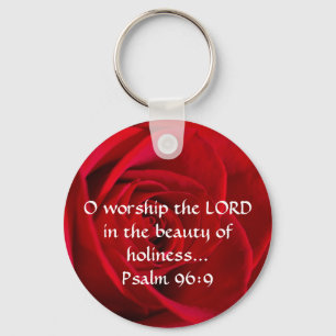 Het rood nam Close-up toe Sleutelhanger