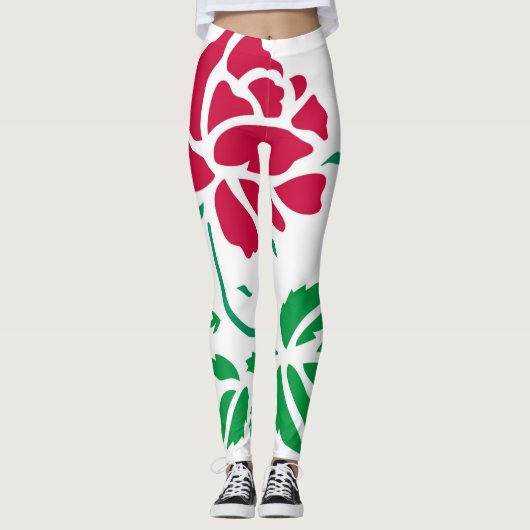 Het rood nam de Leggings van Vrouwen toe (Voorkant)
