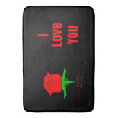 Het rood nam de Liefde van I u Badmat toe (Voorkant Verticaal)