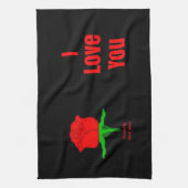 Het rood nam de Liefde van I u de Handdoek van de (Verticaal)