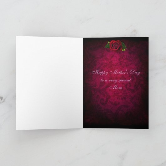 Het rood nam & de Paarse Kaart van het Moederdag (Binnen)