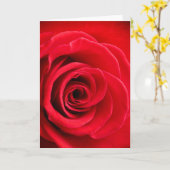 Het rood nam gevouwen kaart toe (Gele Bloem)