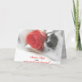 Het rood nam - het Denken aan u Kaart toe (Achterkant)