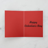 Het rood nam het Wenskaart van Valentijn toe Feestdagen Kaart (Binnen)