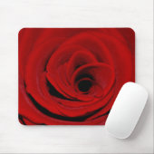 Het rood nam Mousepad toe Muismat (Met muis)