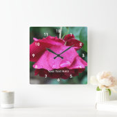 Het rood namen en de Natuur van Regendruppels toe Vierkante Klok (Huis)