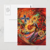 Het rood op rood briefkaart (Voorkant / Achterkant)