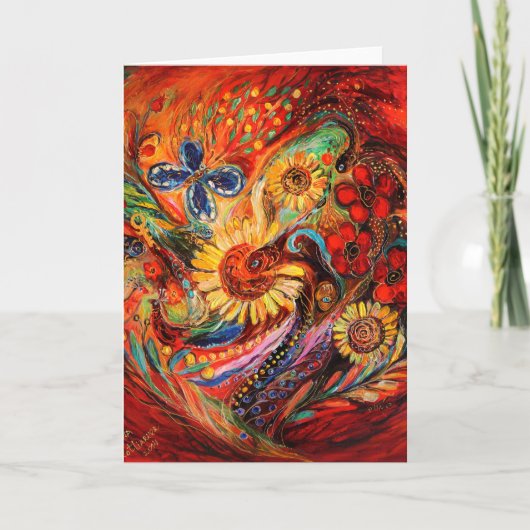 Het rood op rood kaart (Voorkant)