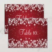 Het Rood van de Fonkeling van de Winter van het Briefkaart (Voorkant / Achterkant)