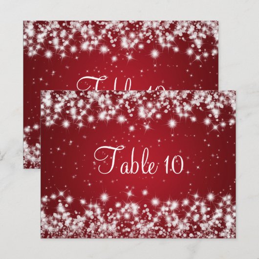 Het Rood van de Fonkeling van de Winter van het Briefkaart (Voorkant / Achterkant)