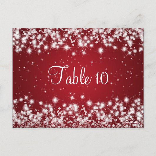 Het Rood van de Fonkeling van de Winter van het Briefkaart (Achterkant)