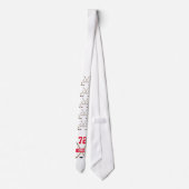 Het Rood van de Naam van de Speler van de Geperson Stropdas (Achterkant)