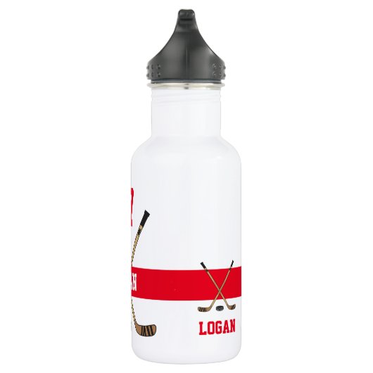 Het Rood van de Naam van de Speler van de Geperson Waterfles (Rechts)
