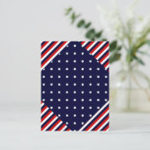 Het rood, wit en blauw briefkaart (Staand voorkant)