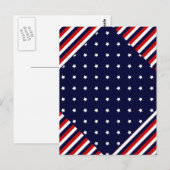 Het rood, wit en blauw briefkaart (Voorkant / Achterkant)