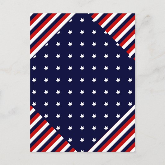 Het rood, wit en blauw briefkaart (Voorkant)