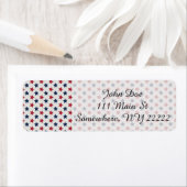 Het rood wit en blauw etiket (Insitu)