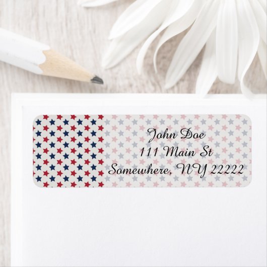 Het rood wit en blauw etiket (Insitu)