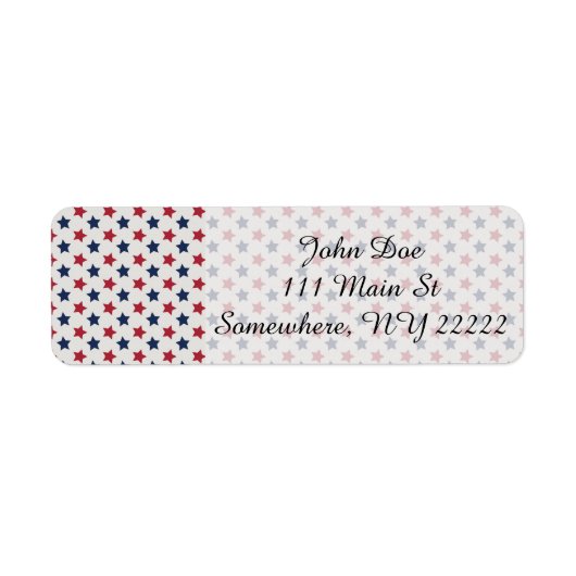 Het rood wit en blauw etiket (Voorkant)