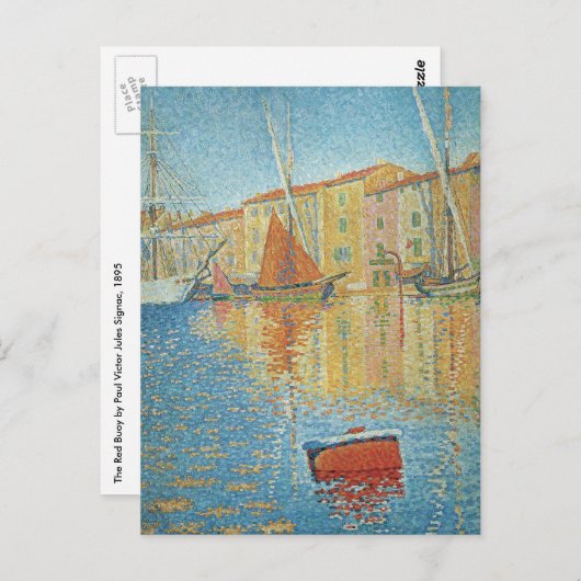 Het roodbruin van Paul Signac,  Pointillisme Briefkaart (Voorkant / Achterkant)