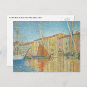 Het roodbruin van Paul Signac,  Pointillisme Briefkaart (Voorkant / Achterkant)