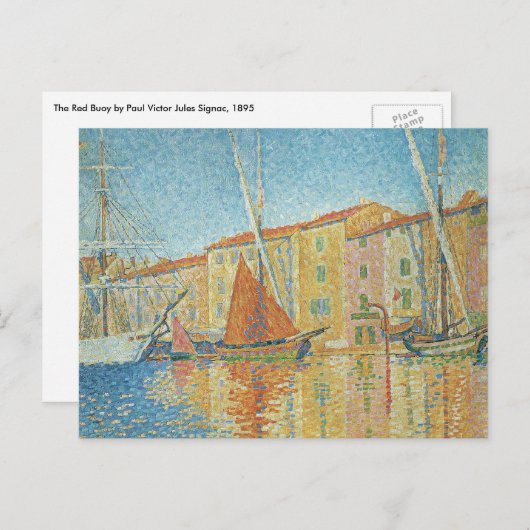 Het roodbruin van Paul Signac,  Pointillisme Briefkaart (Voorkant / Achterkant)