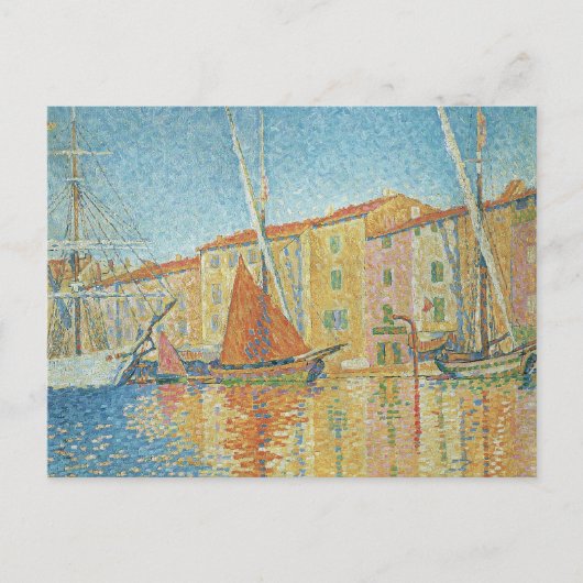 Het roodbruin van Paul Signac,  Pointillisme Briefkaart (Voorkant)